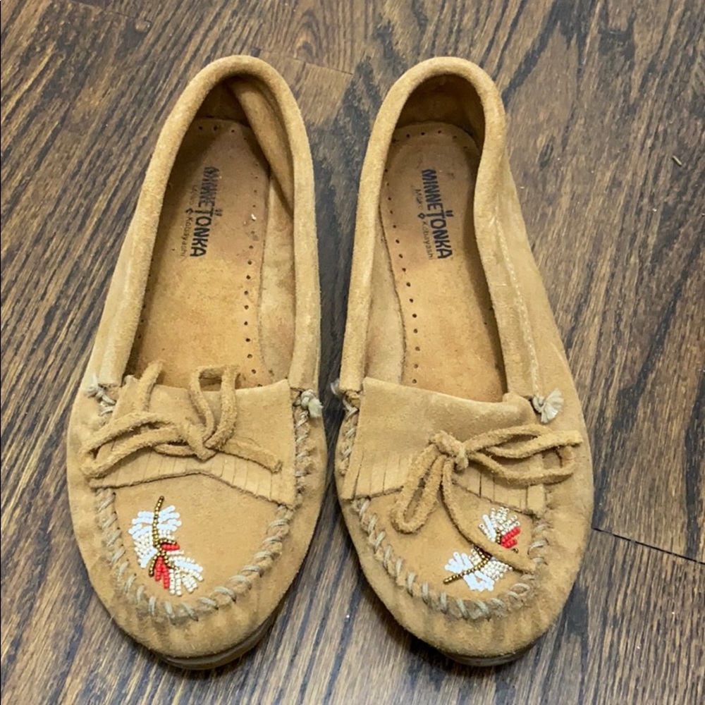 Minnetonkas with Beader Accent